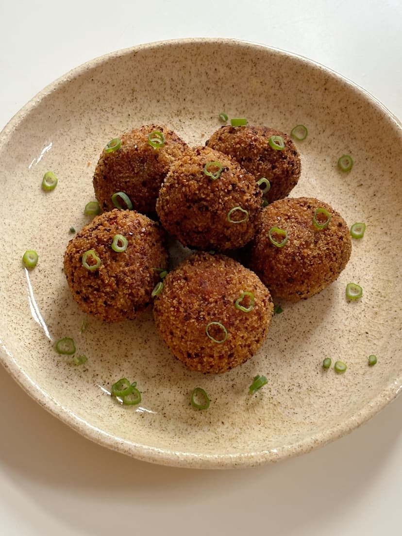 Spicy Shiitake Croquettes by @menubyoven